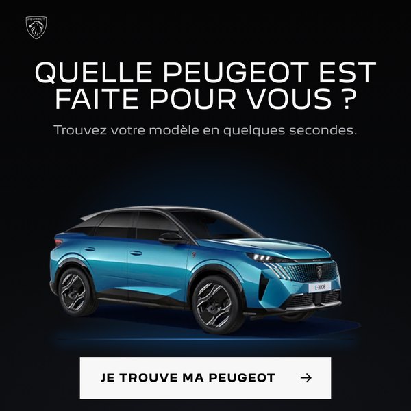 Bannière Peugeot « Mini configurateur auto, format carré »