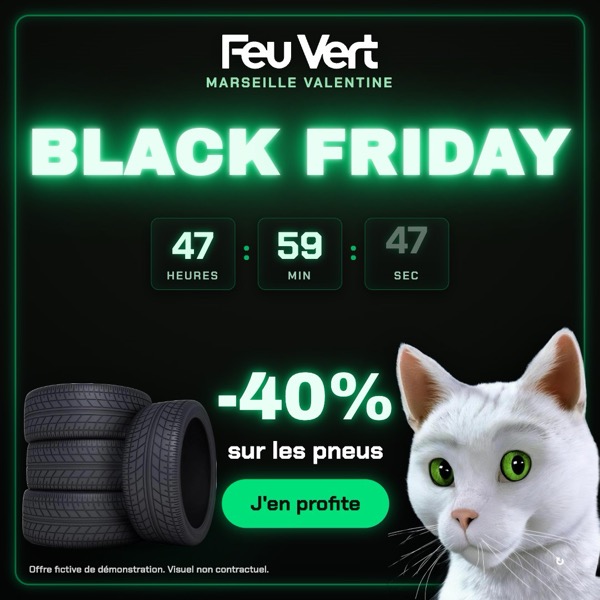 Bannière Feu Vert « Countdown Live »