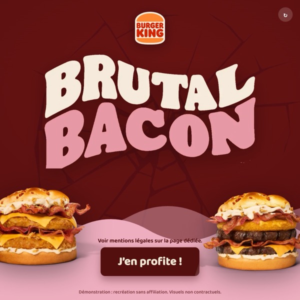 Bannière Burger King « Animation en boucle »